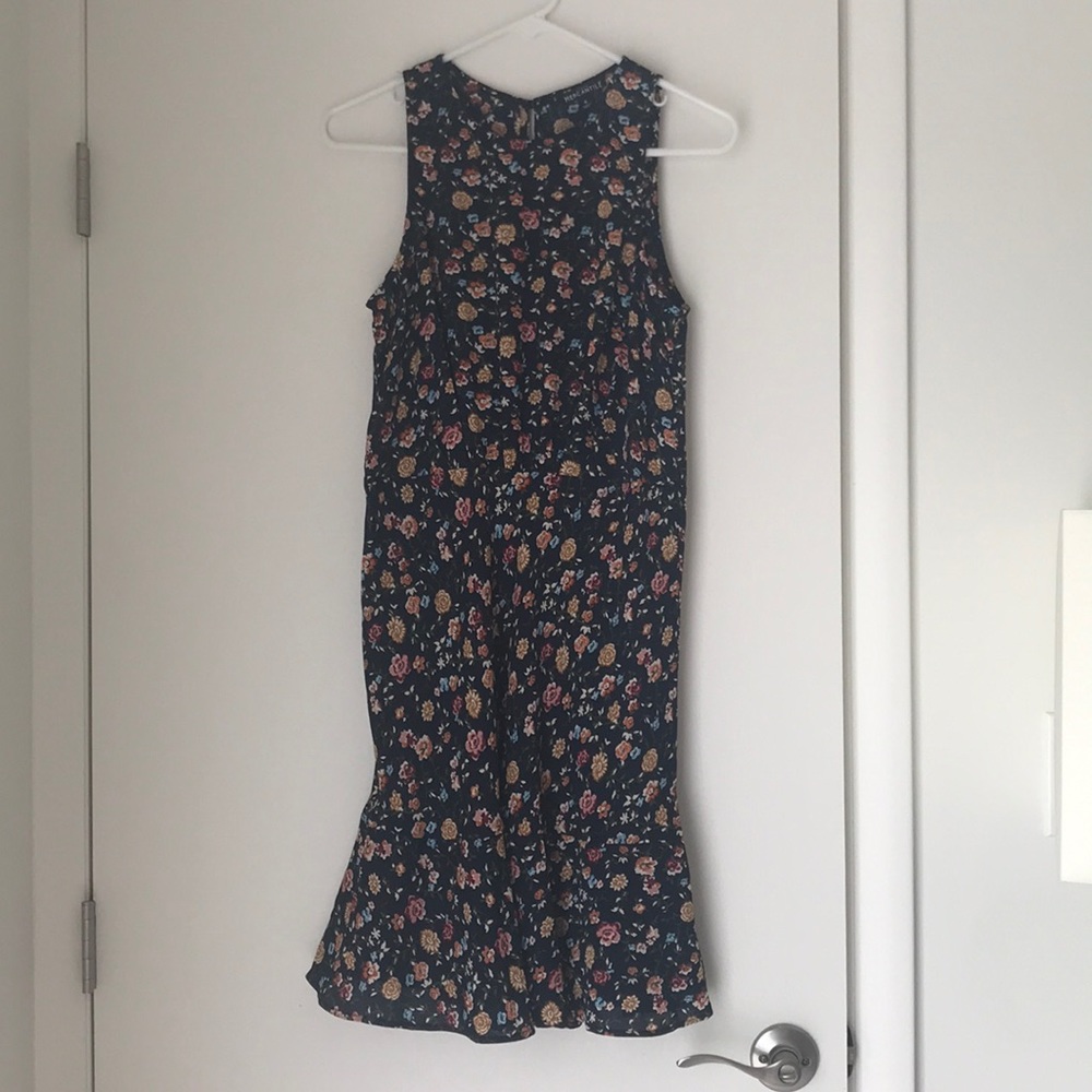 Blue floral dress